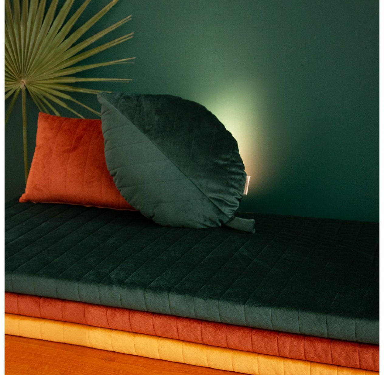 Matelas de sol Velours Zanzibar - Emeraude Matelas de sol Velours Zanzibar - Emeraude