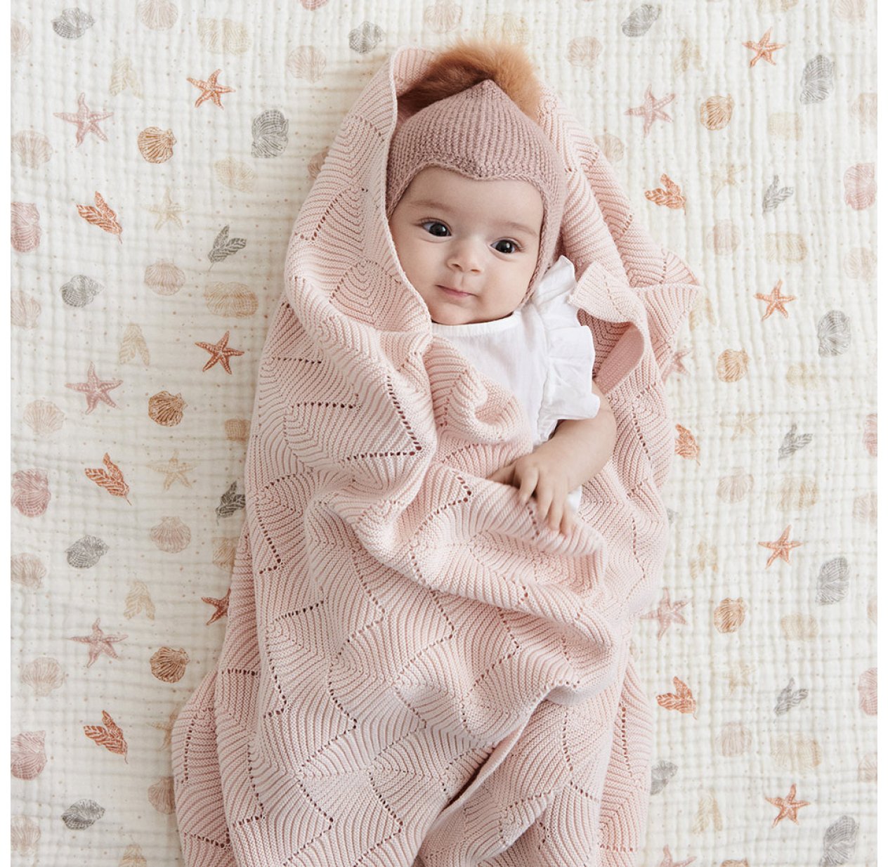 Couverture Bebe Festonnee Rose Poudre Cam Cam Pour Chambre Enfant Les Enfants Du Design