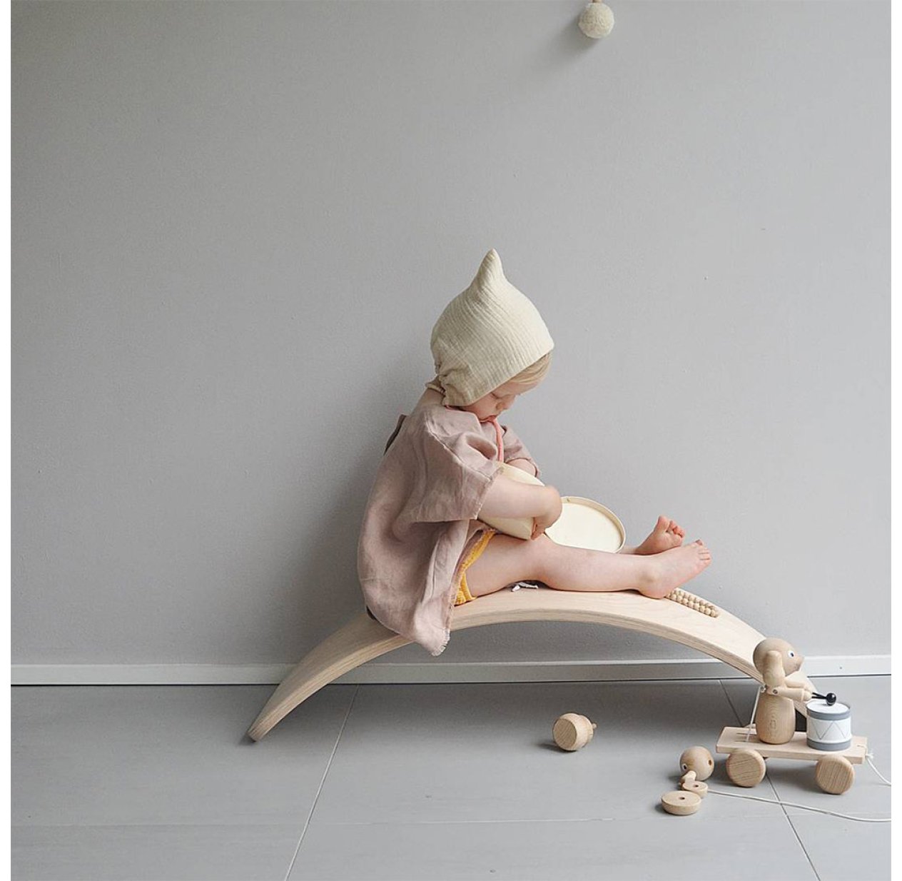 Planche d'équilibre - Naturel Wobbel pour chambre enfant - Les