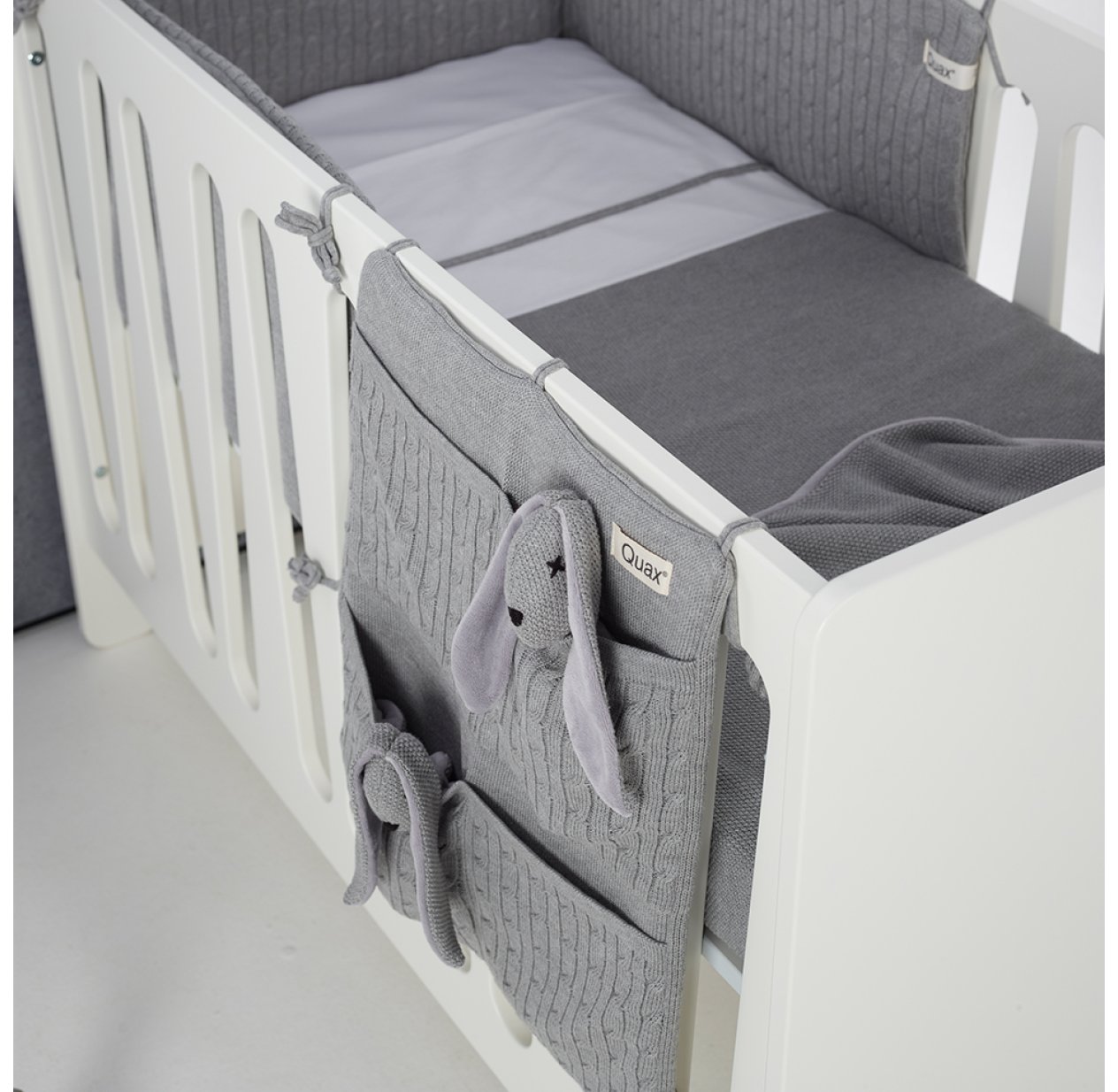 Pochette De Rangement En Tricot Gris Quax Pour Chambre Enfant Les Enfants Du Design