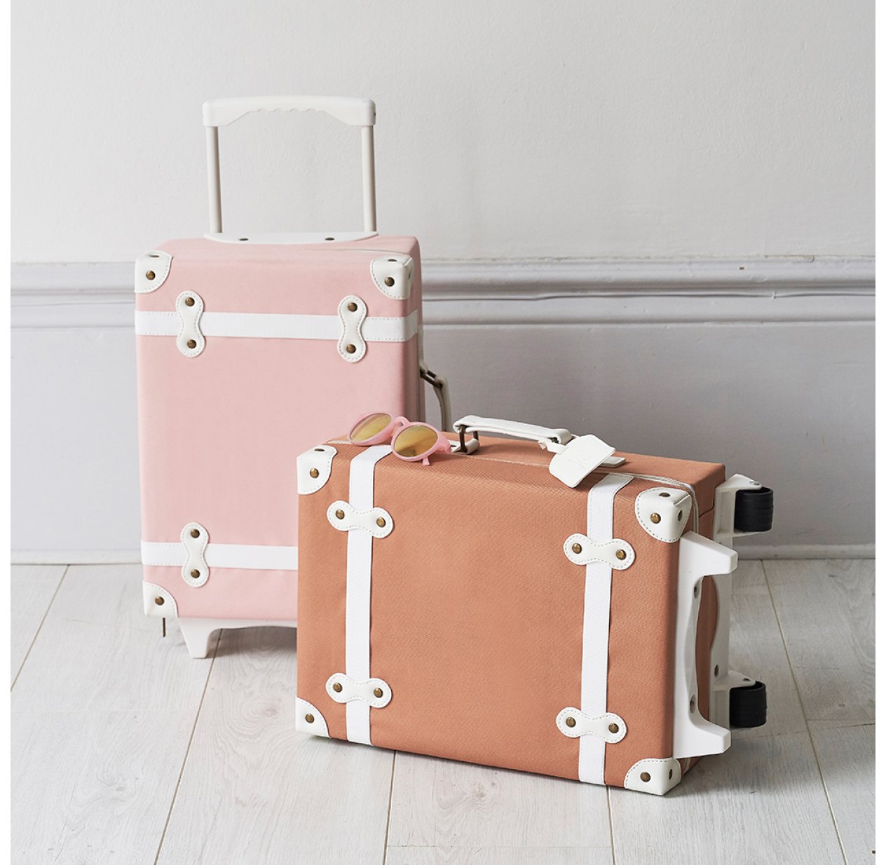 Valise enfant Seeya - Rose pastel Olli Ella pour chambre enfant