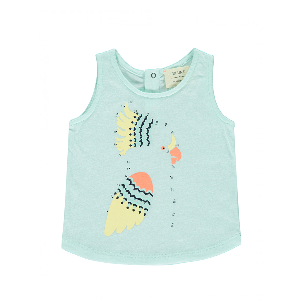 Débardeur Dessine-moi un Ara - Mint - Blune Paris