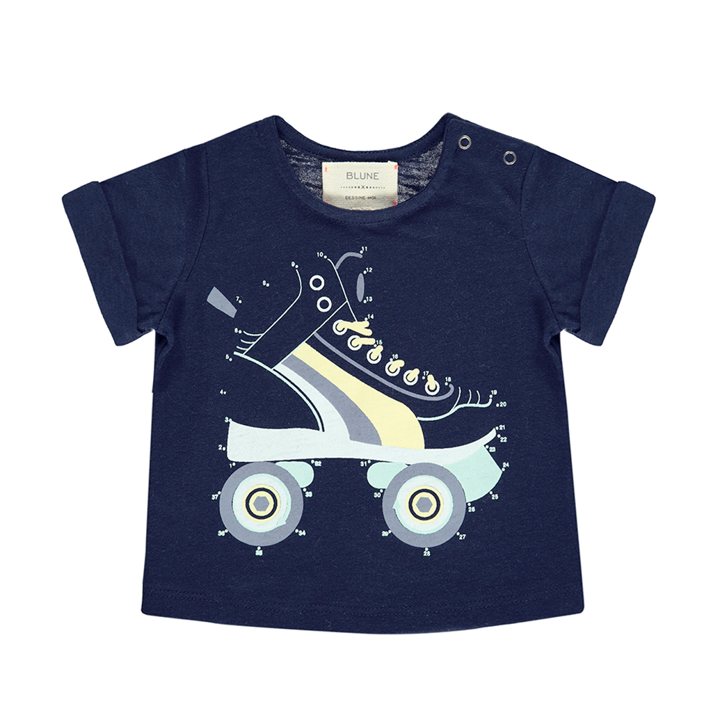 T-shirt Dessine-moi un Roller - Marine