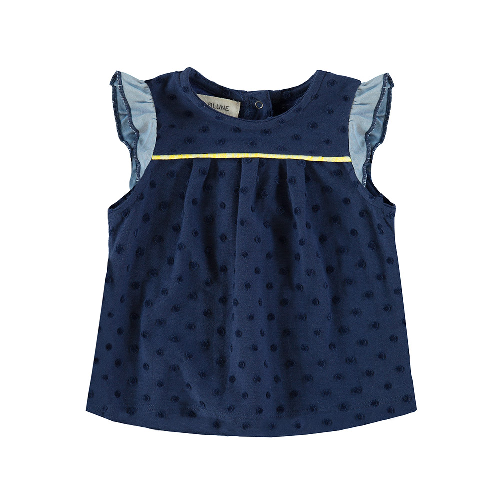 Blouse Camisole Été Next Fille 9 Ans - Bleu à Fleurs, 100% Coton, Sans Manches