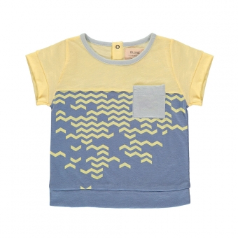 T-shirt Nouvelle Vague - Jaune/Bleu Blune Paris