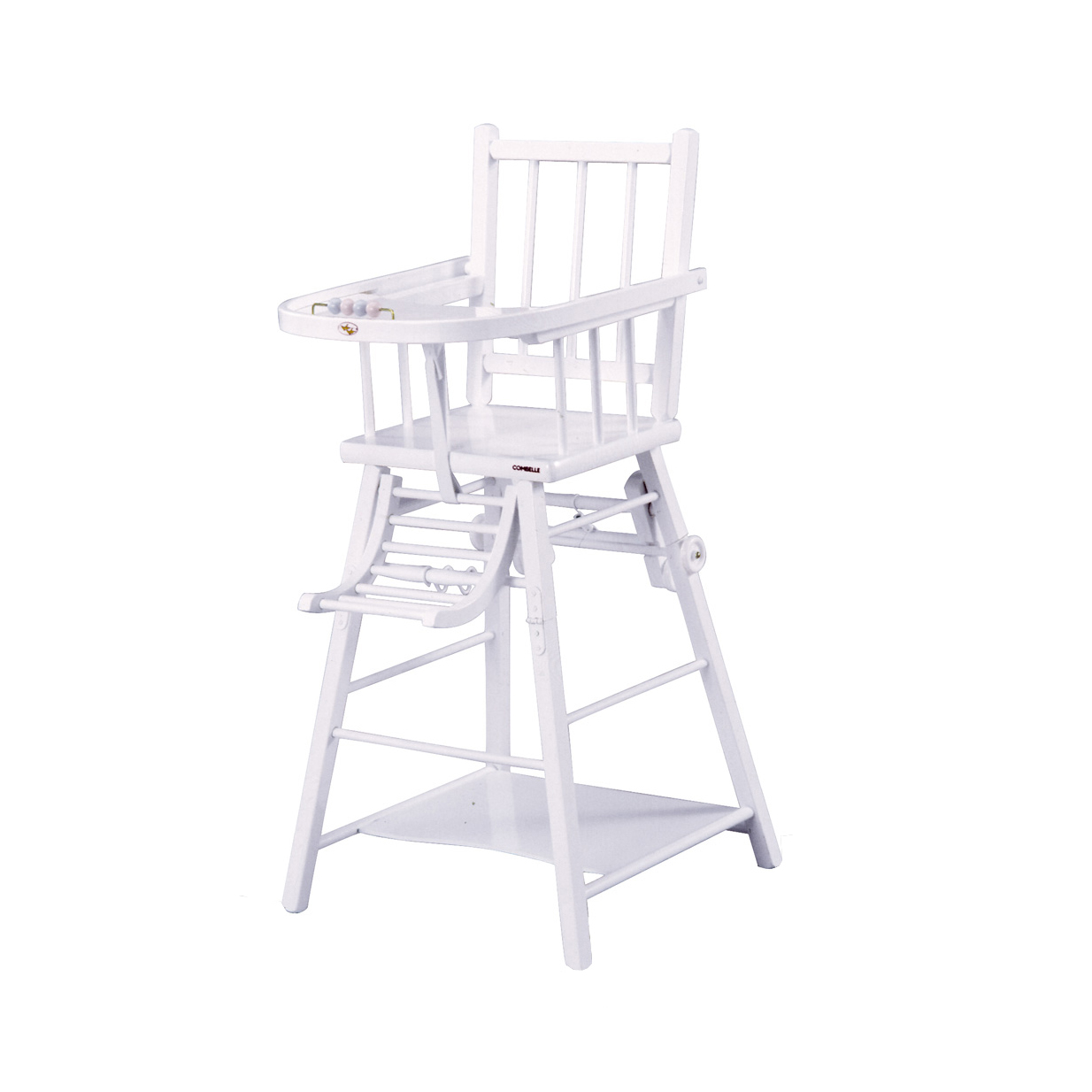 Chaise haute transformable Marcel - Laqué blanc - Combelle