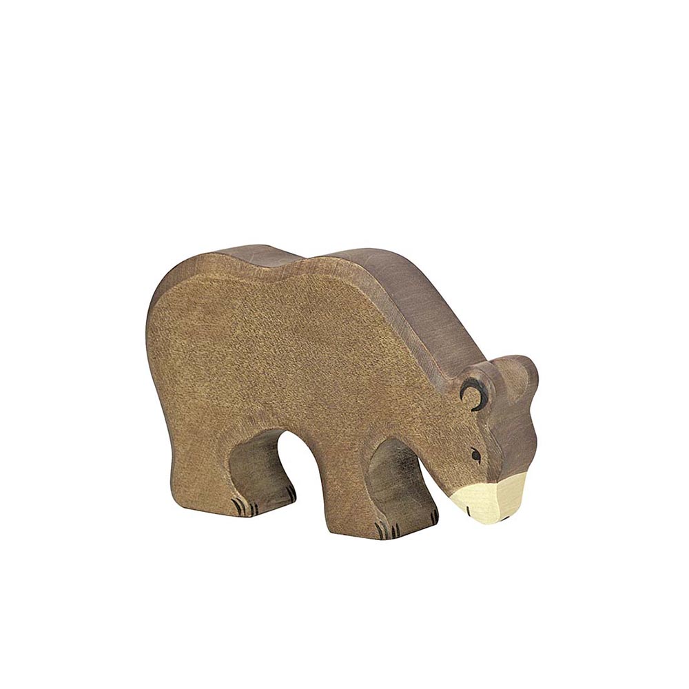 Ours brun mangeant - Holztiger