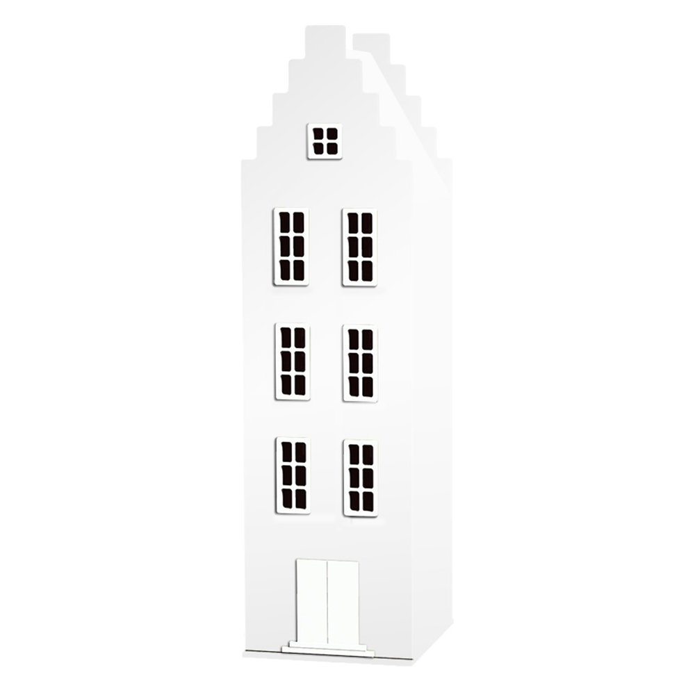 Armoire maison Amsterdam escalier - Blanc - Kast Van Een Huis