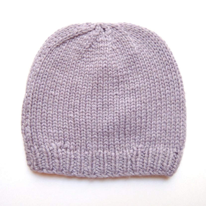 Kit de naissance tricoté - Mauve