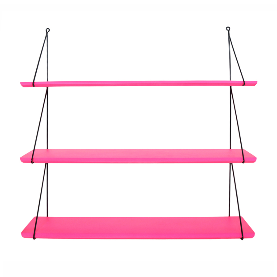 Etagère Babou triple - Rose fluo - Rose in April