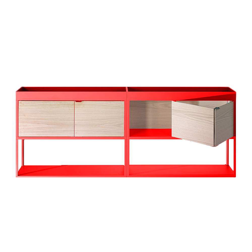 Meuble de rangement New Order - Rouge - Hay