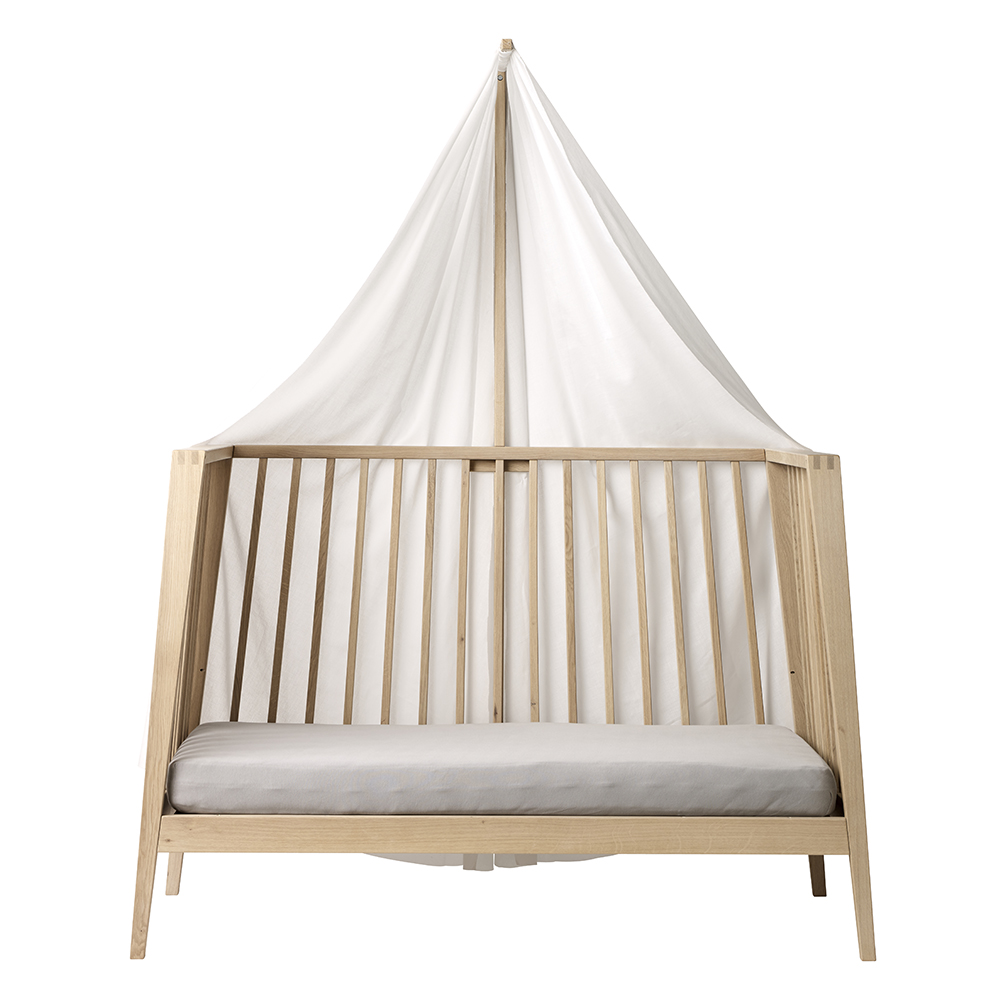 Voile de lit bébé Linea Luna - Blanc Leander