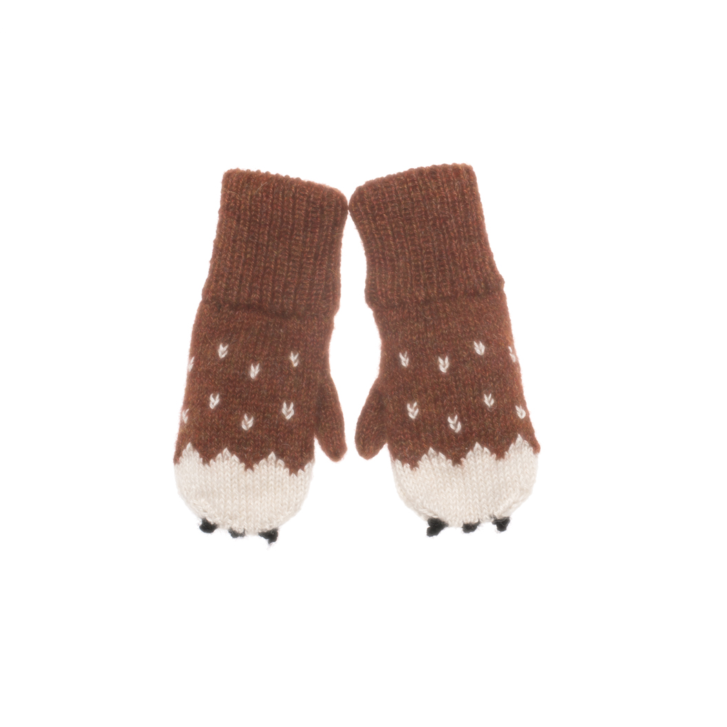 2 Paires De Moufles Bébé Anti-perte Avec Cordon - Laine Douce, Taille 0-3 Ans, Design Animaux, Cadeau Naissance Ou Hiver