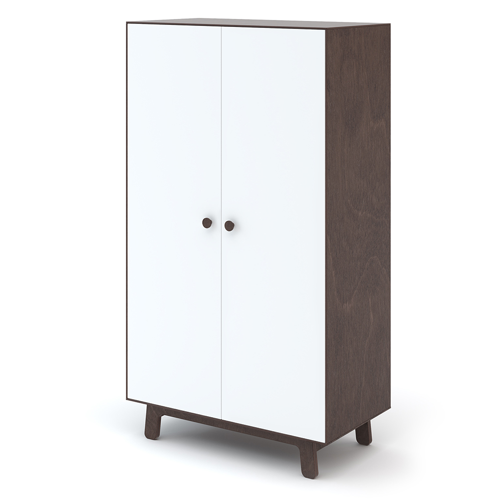 Armoire Merlin - Blanc/Noyer - Oeuf NYC