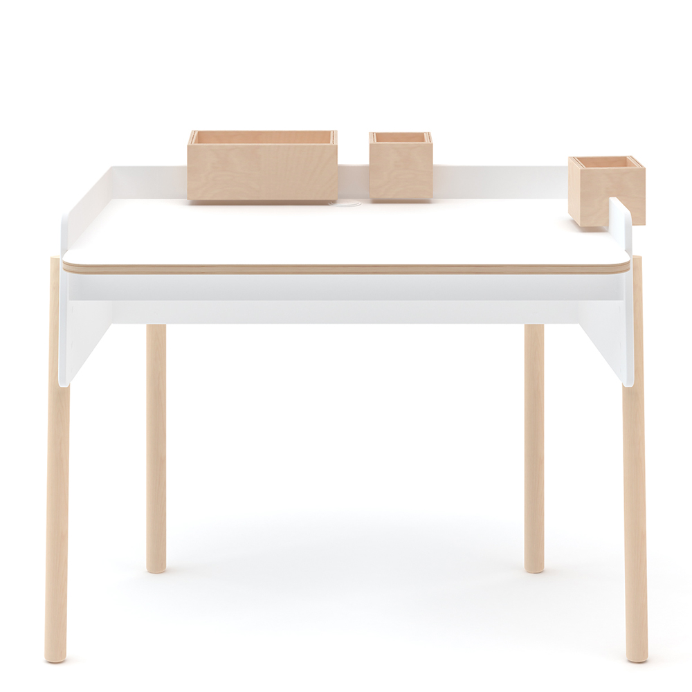 Bureau évolutif Brooklyn - Blanc/Bouleau - Oeuf NYC