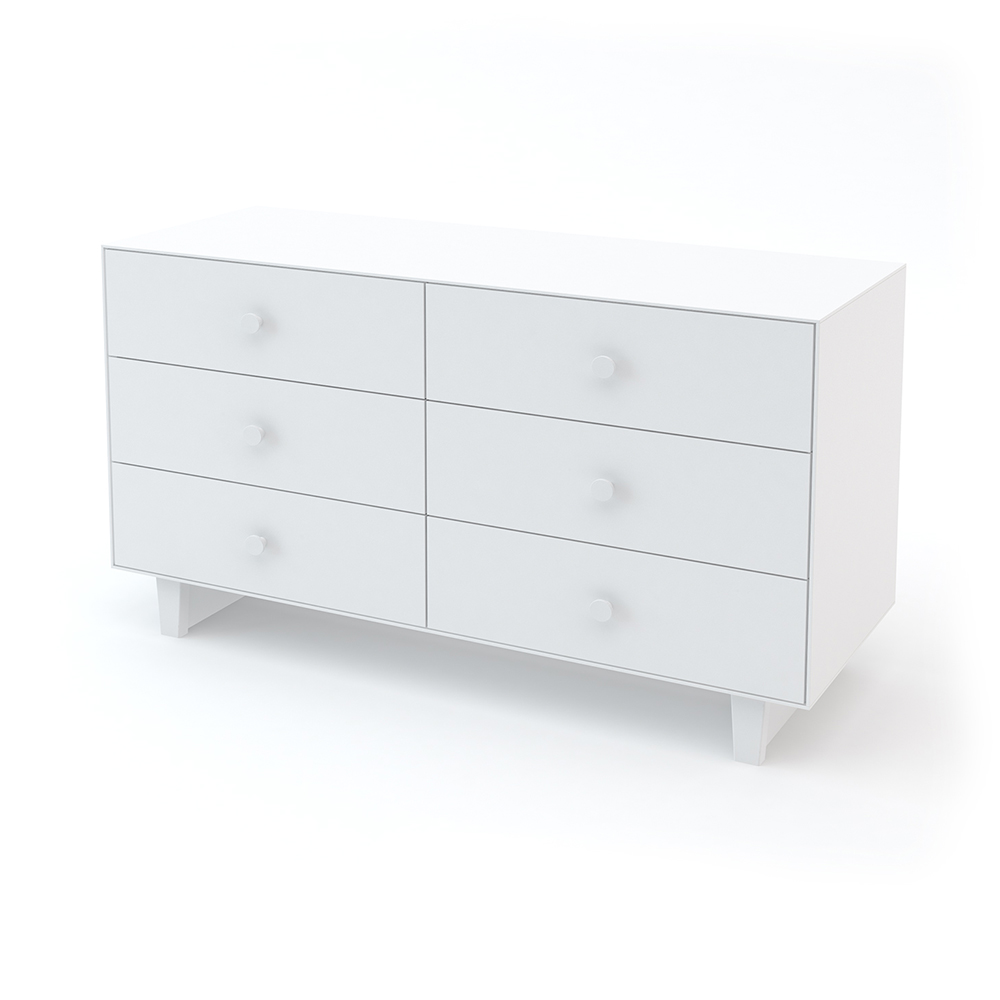 Commode Merlin Rhea 6 tiroirs - Blanc - Oeuf NYC
