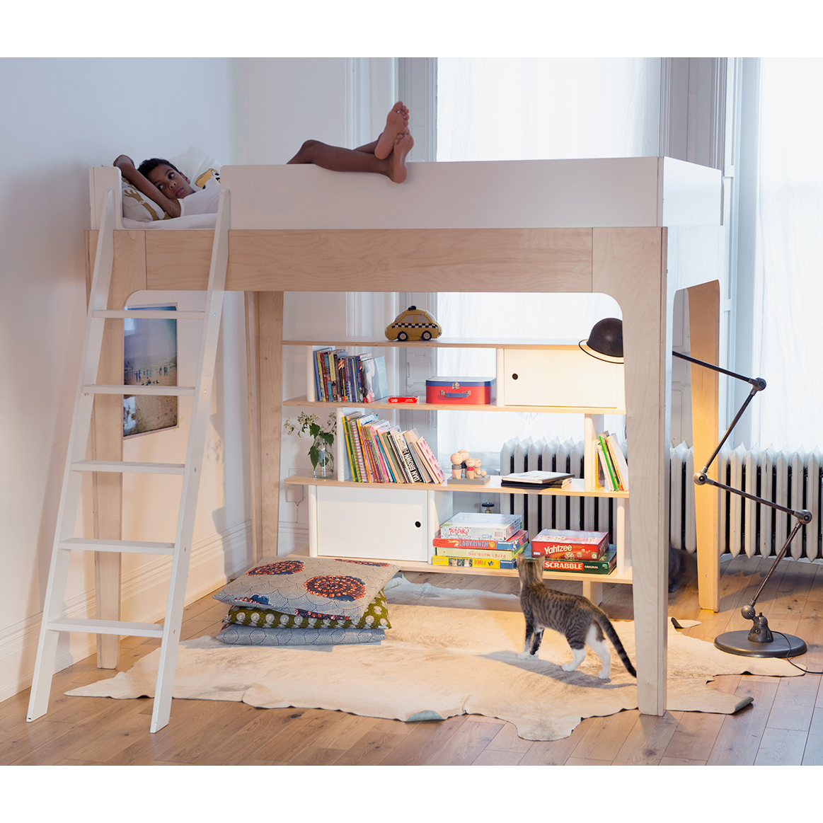 Lit mezzanine Perch - Noyer - Oeuf NYC