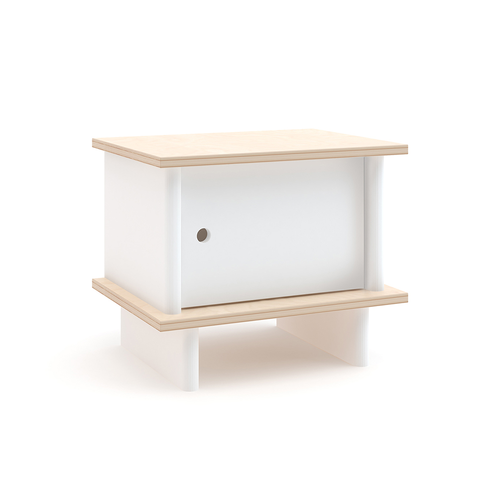 Table de chevet ML - Blanc/Bouleau - Oeuf NYC