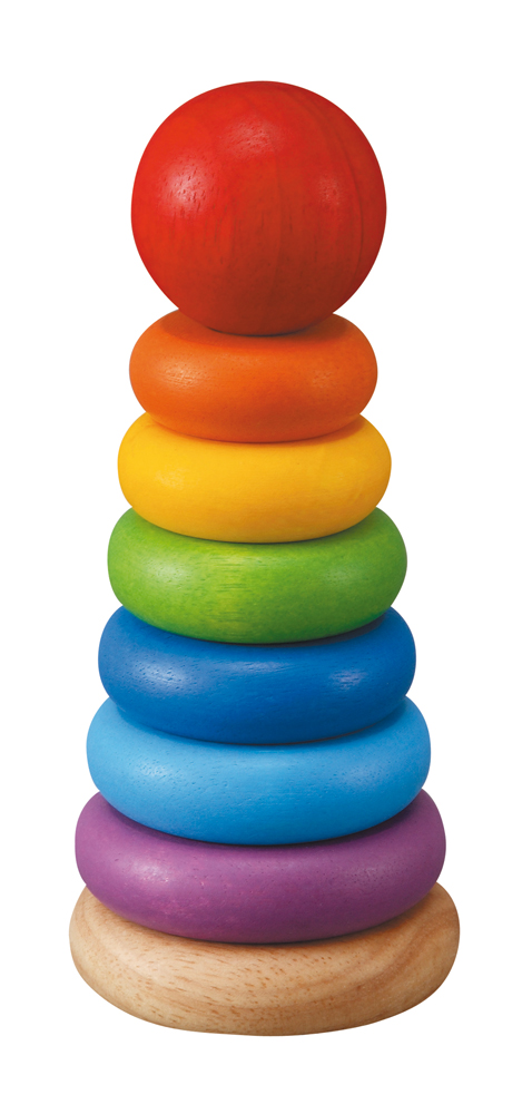 Anneaux à empiler en bois - Plan Toys