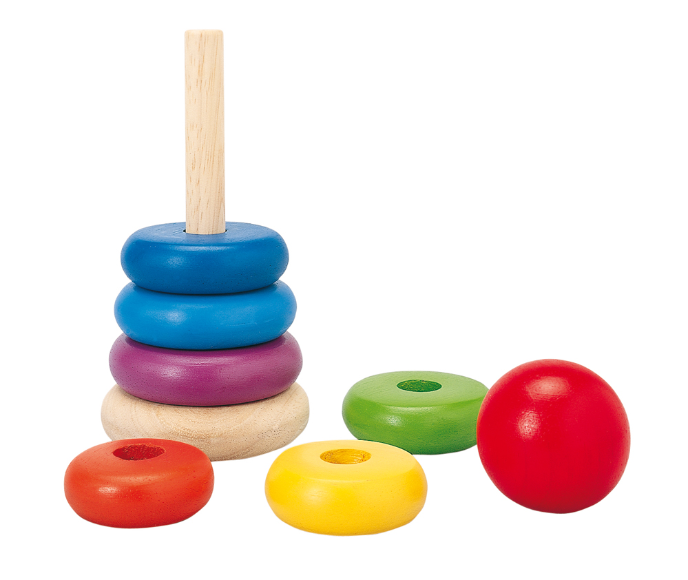 Anneaux à empiler en bois - Plan Toys