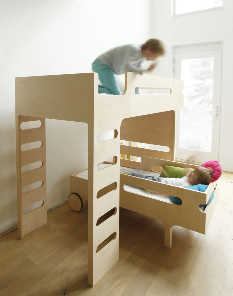Lit superposé F+ R Bed - Naturel - Rafa Kids