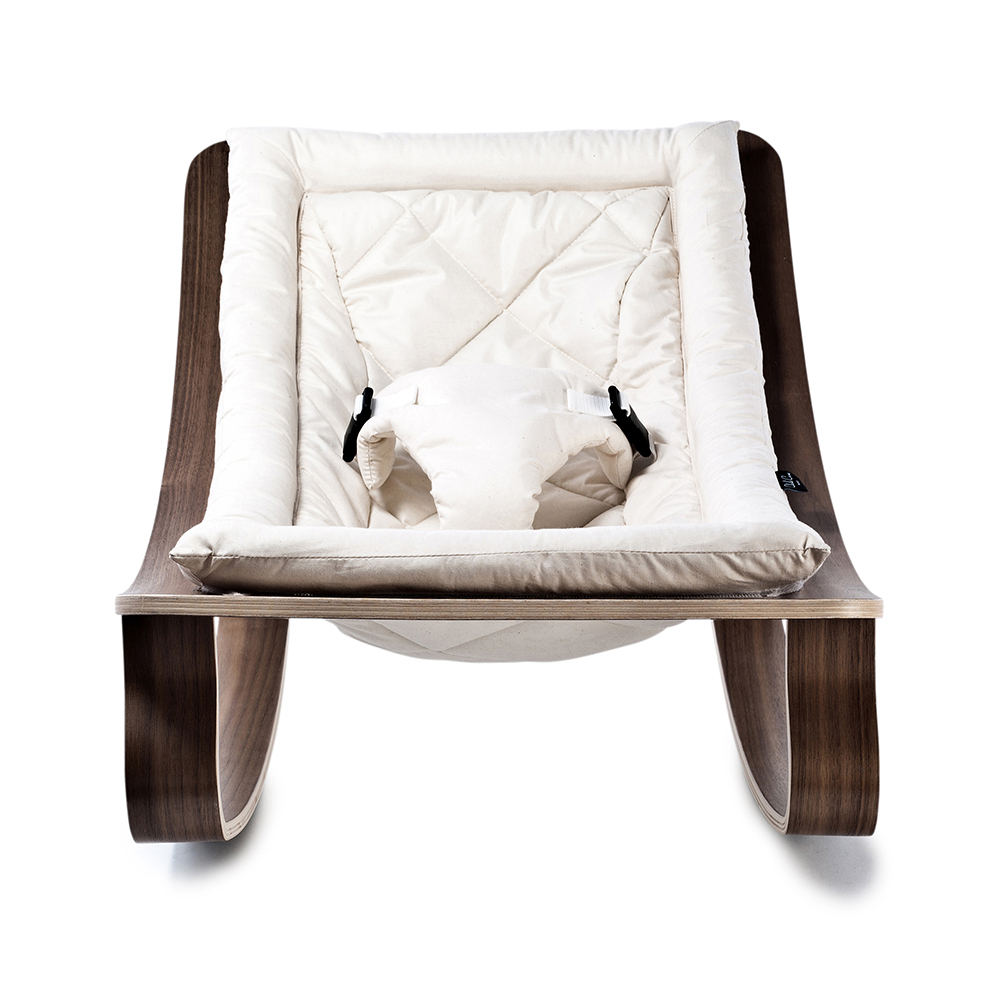 Transat bébé Levo Noyer - Gentle White - Blanc - Charlie Crane