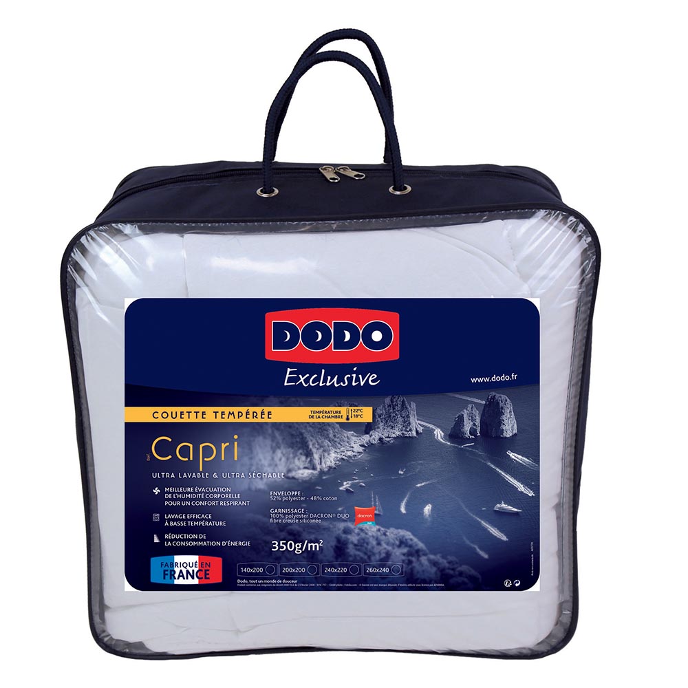 Couette unie Capri 200x200 - Dodo