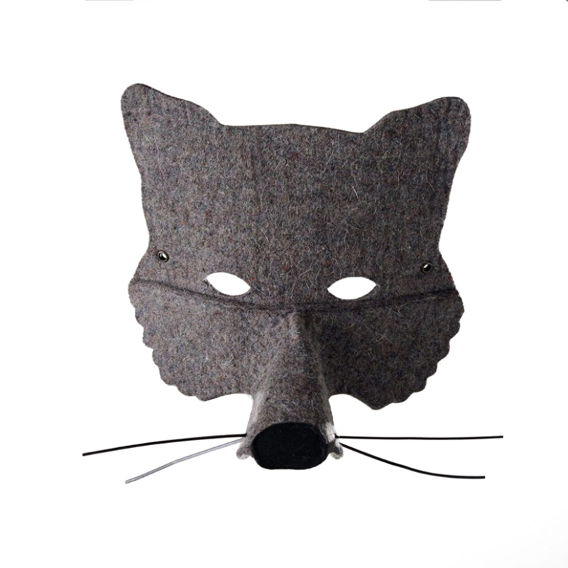 masque enfant loup gris frida s tierchen 0
