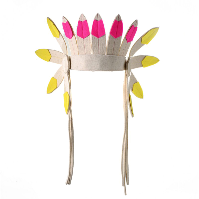 Parure d'indien - Jaune/Fuchsia - Frida's Tierchen
