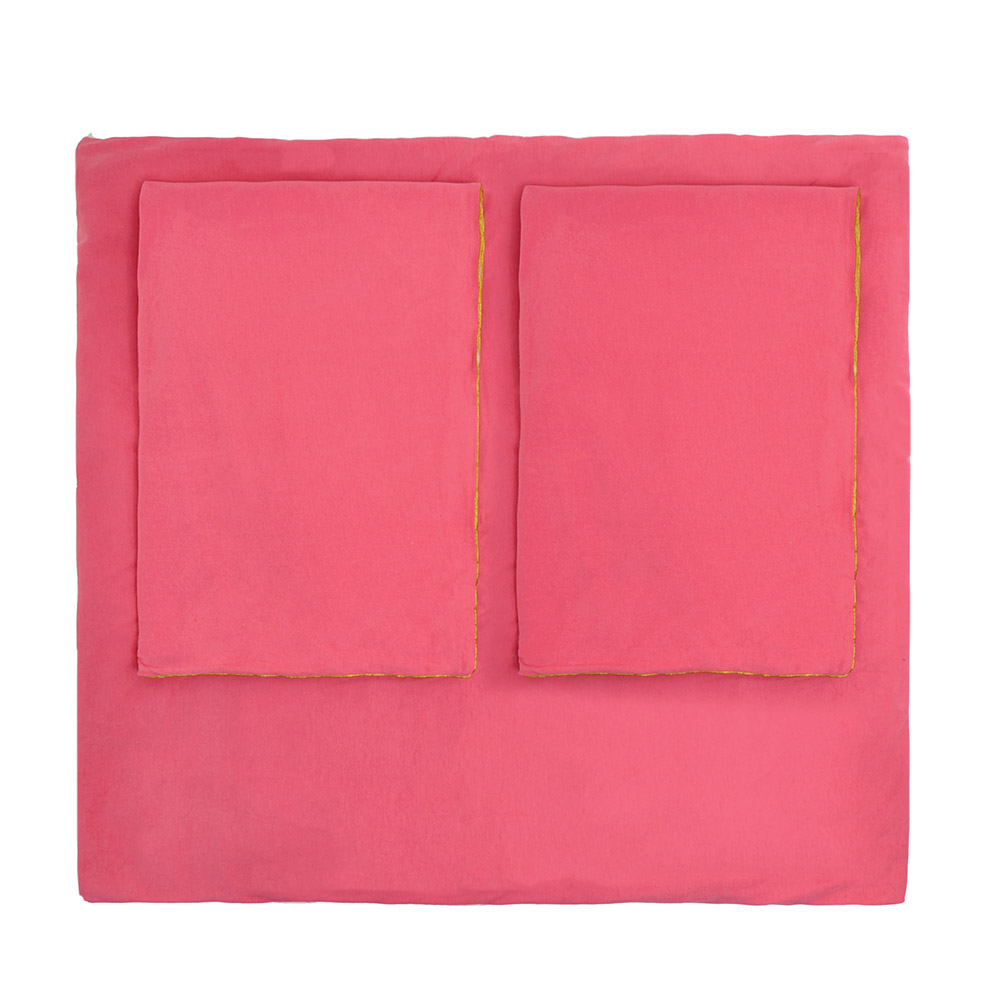 Parure de lit Bicolore - Pink paradise/Pearl