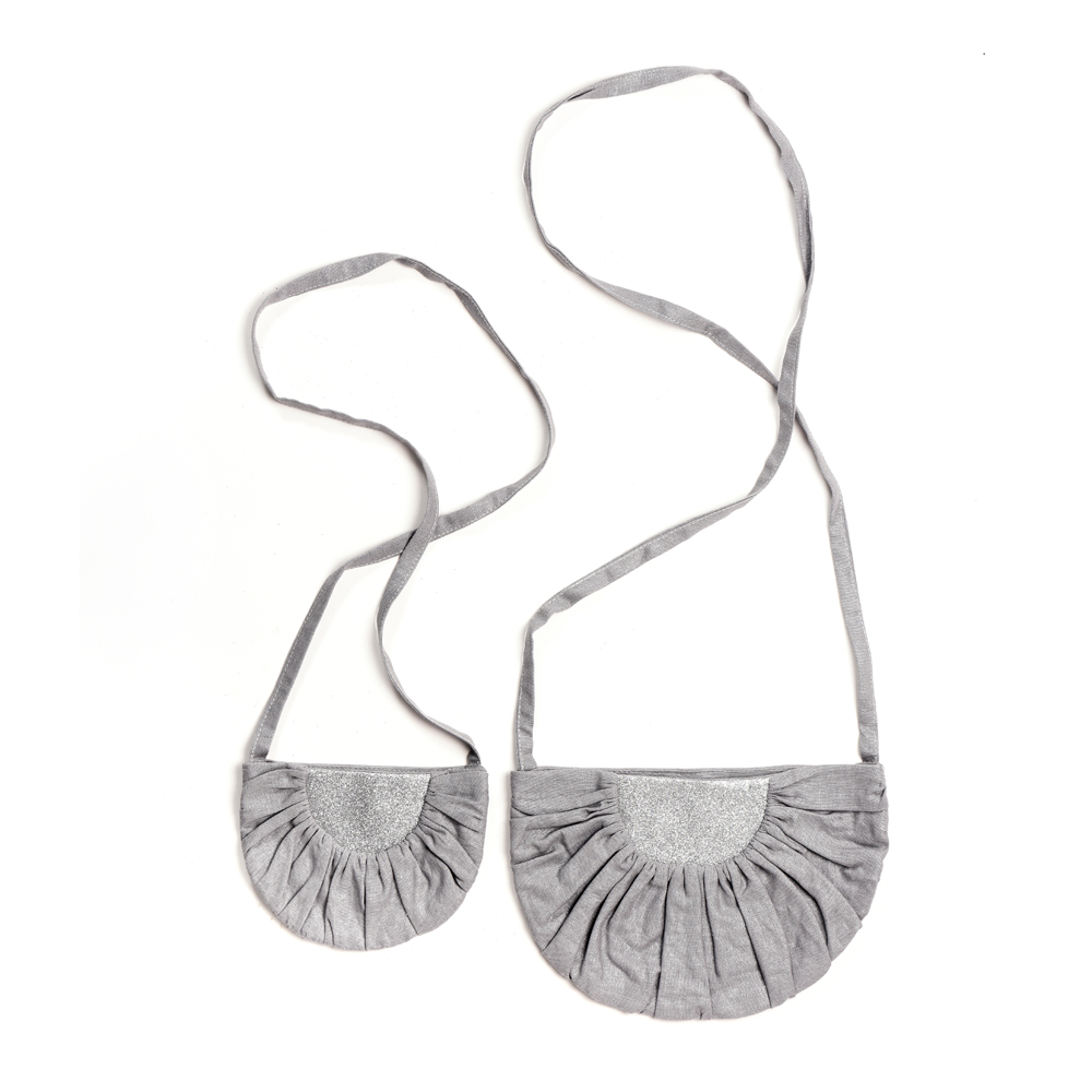 Sac Lune M - Bleu canard/Argent - Mouche Paris
