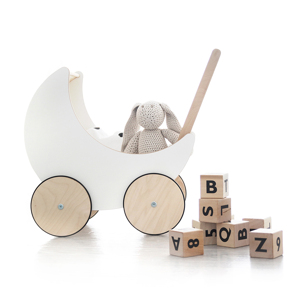 Landau Toy Pram - Blanc - Ooh Noo