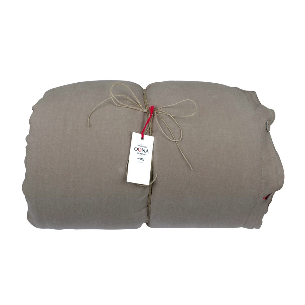 housse de couette gris clair