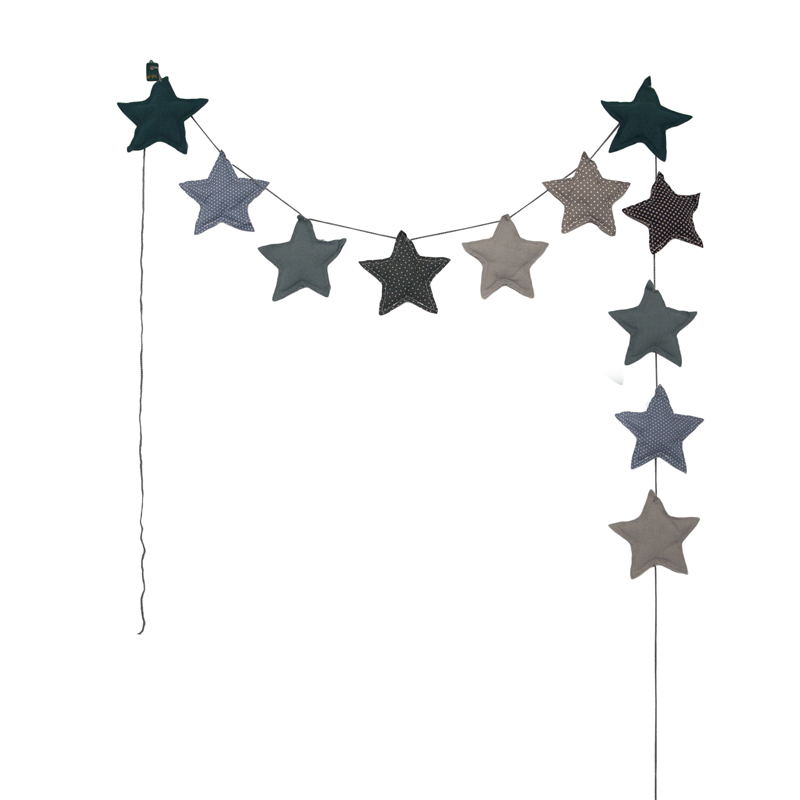 guirlande etoiles bleues numero 74