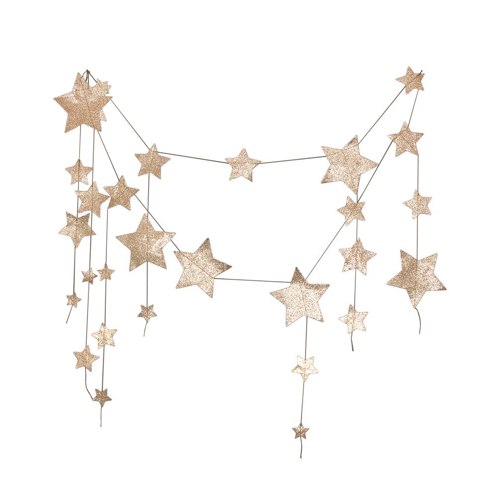 guirlande pluie d 39 étoiles or numéro 74 pour chambre christmas lights falling stars