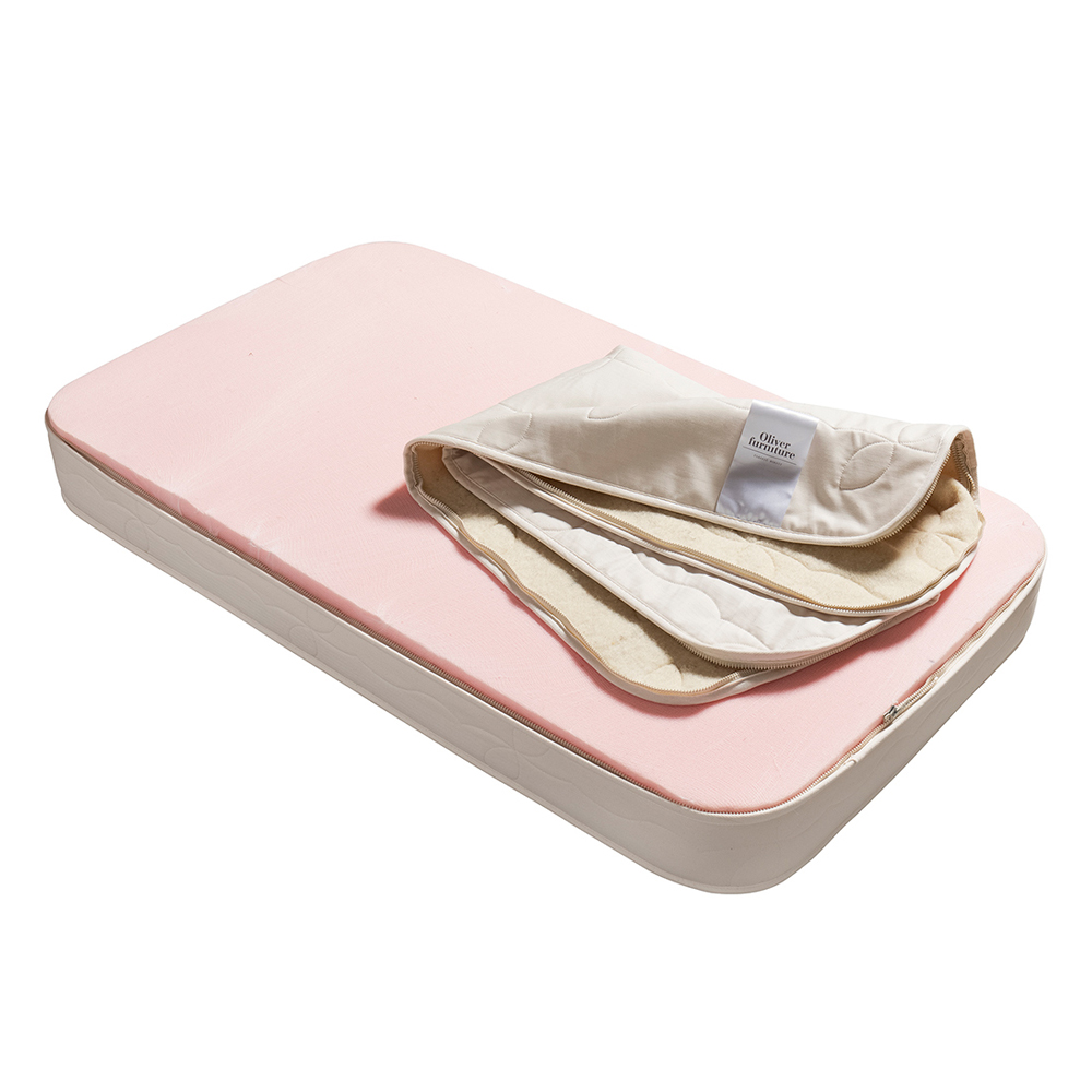 Matelas angles arrondis Mini+ Wood 60x120x12 - Oliver Furniture