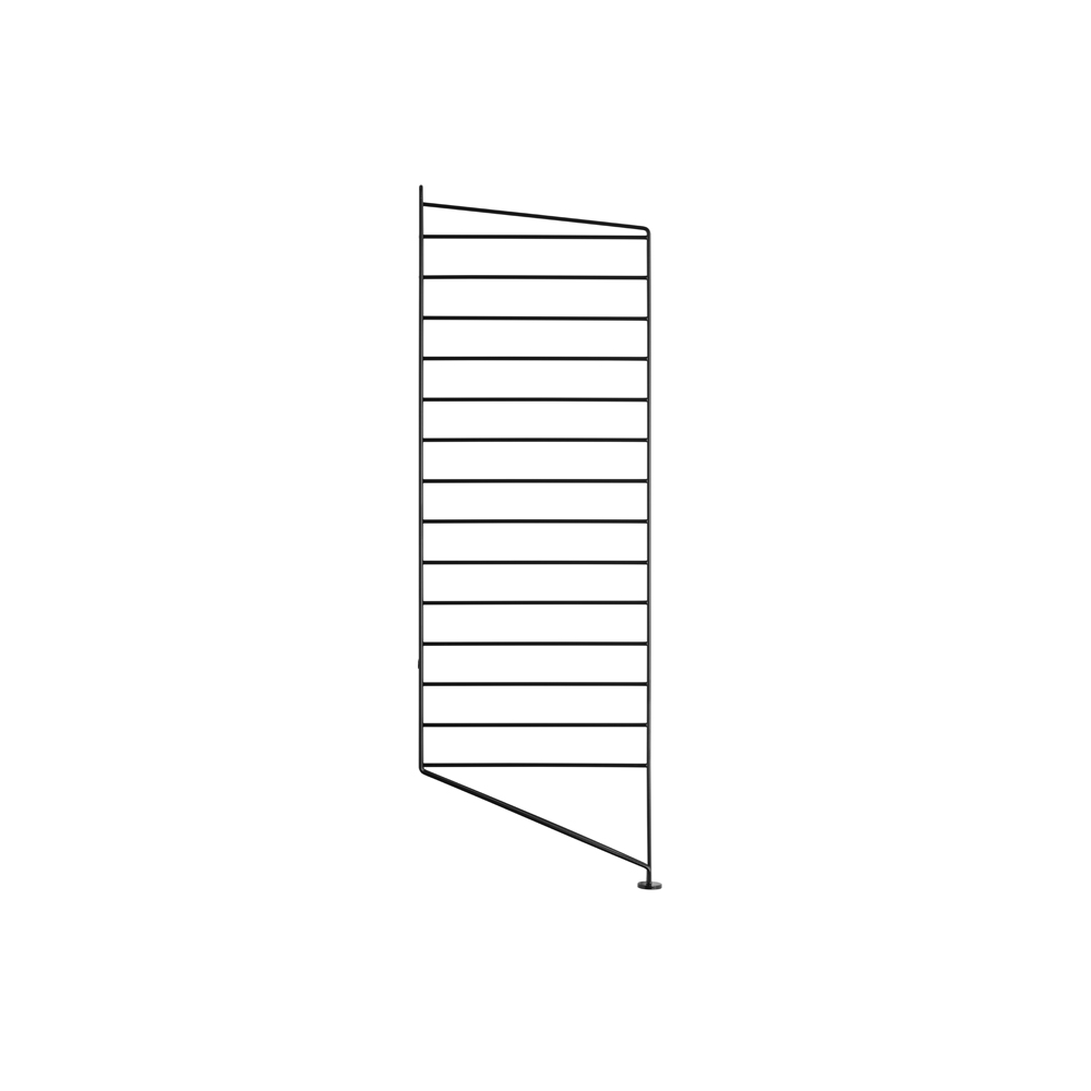 Portant mural au sol 85 x 30 cm - Noir - String Furniture