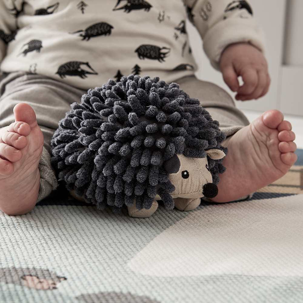 Petite peluche hérisson Edvin - Gris anthracite - Kid's Concept