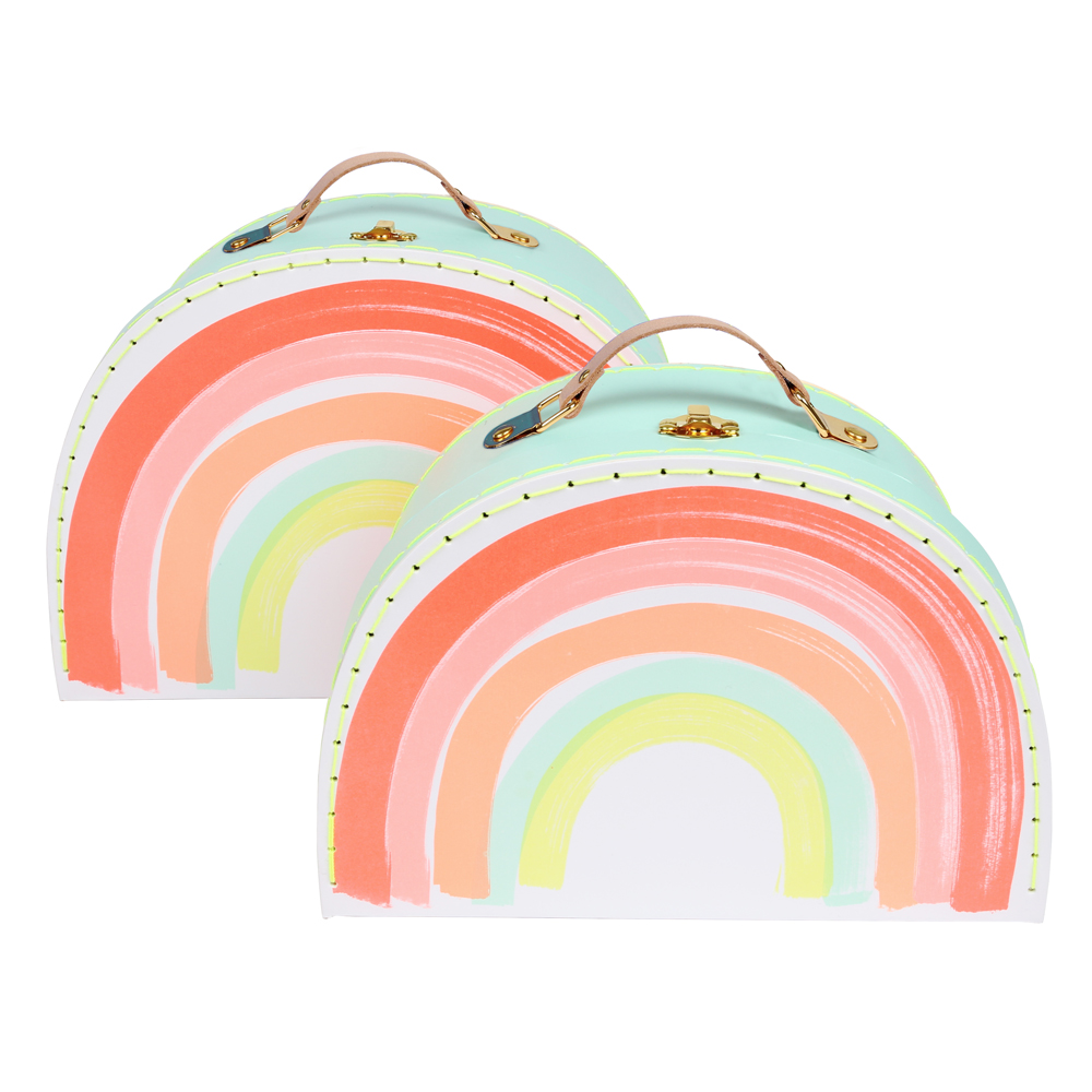 2 valises Arc-en-ciel - Meri Meri