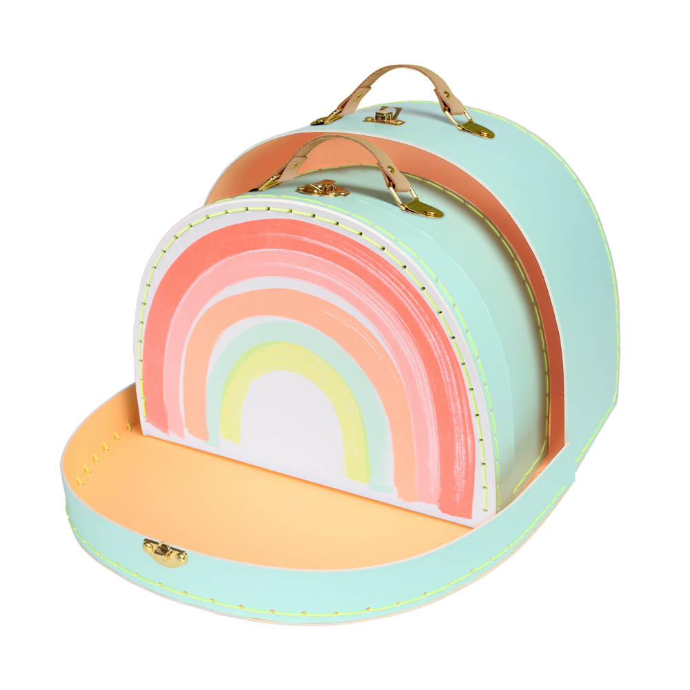 2 valises Arc-en-ciel - Meri Meri