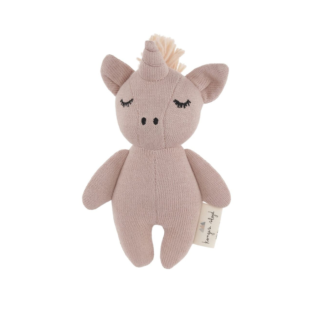 Mini doudou hochet Licorne - Konges Slojd