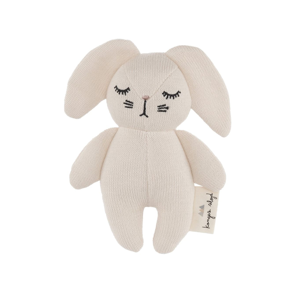 Mini doudou hochet Lapin - Konges Slojd