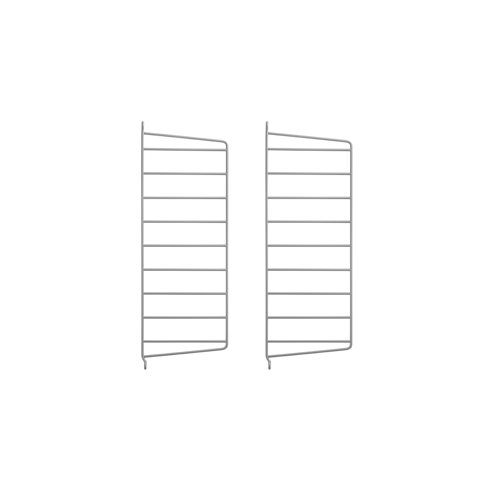 Pack 2 portants muraux 50 x 20 cm - Gris - String Furniture