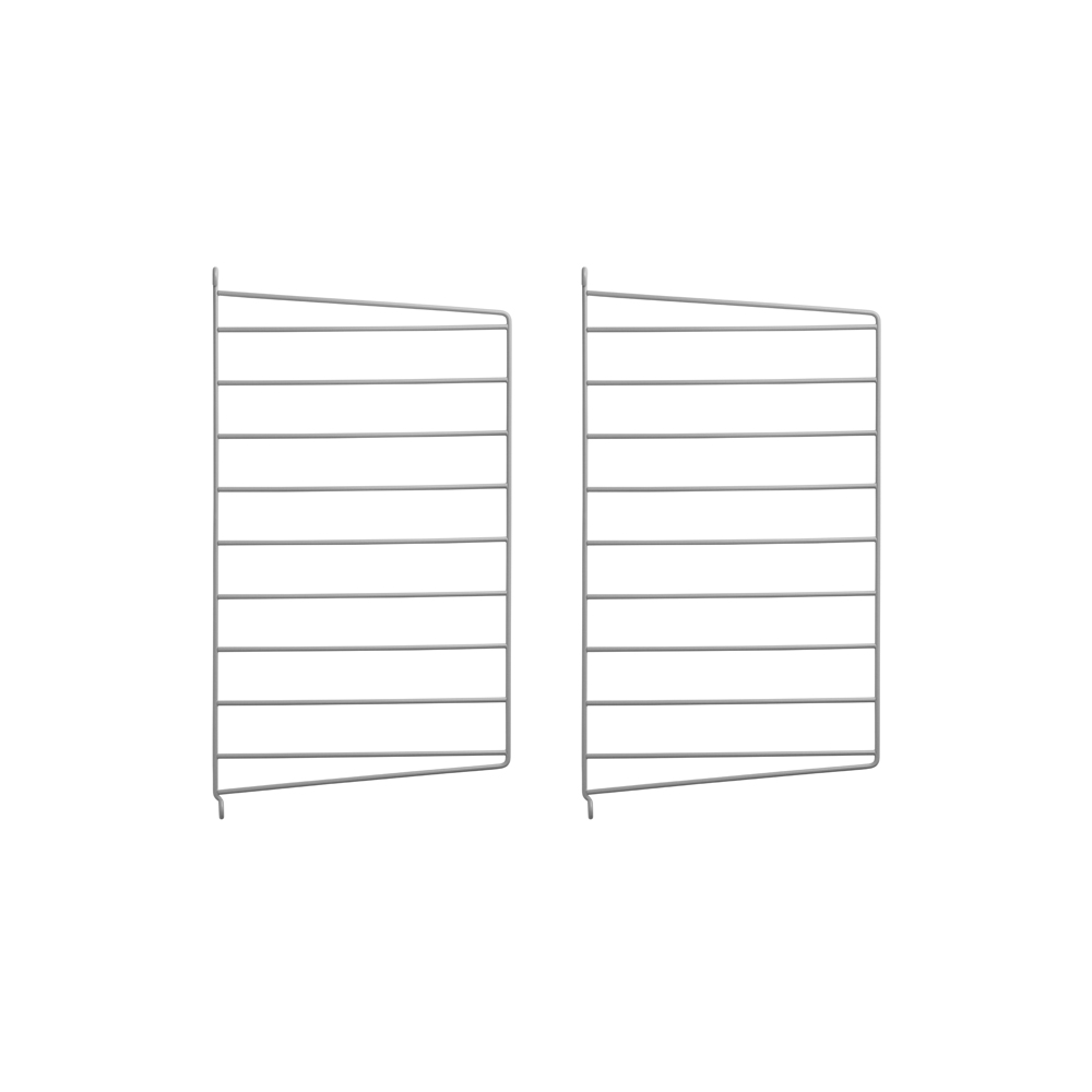 Pack 2 portants muraux 50 x 30 cm - Gris - String Furniture