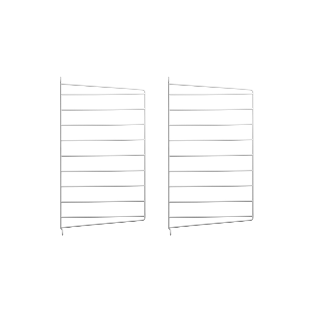 Pack 2 portants muraux 50 x 30 cm - Blanc - String Furniture
