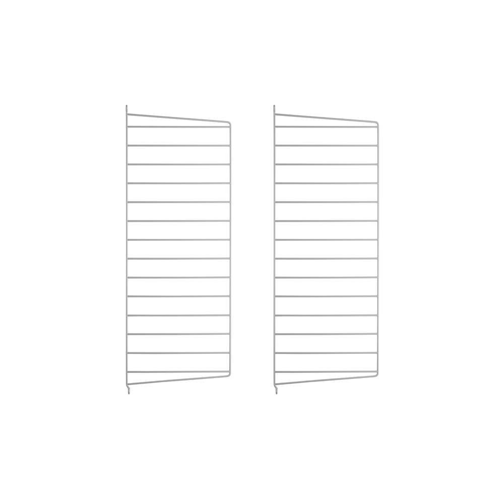Pack 2 portants muraux 75 x 30 cm - Gris - String Furniture