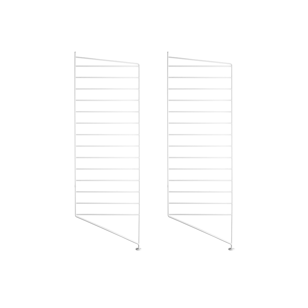 Pack 2 portants muraux au sol 85 x 30 cm - Blanc - String Furniture