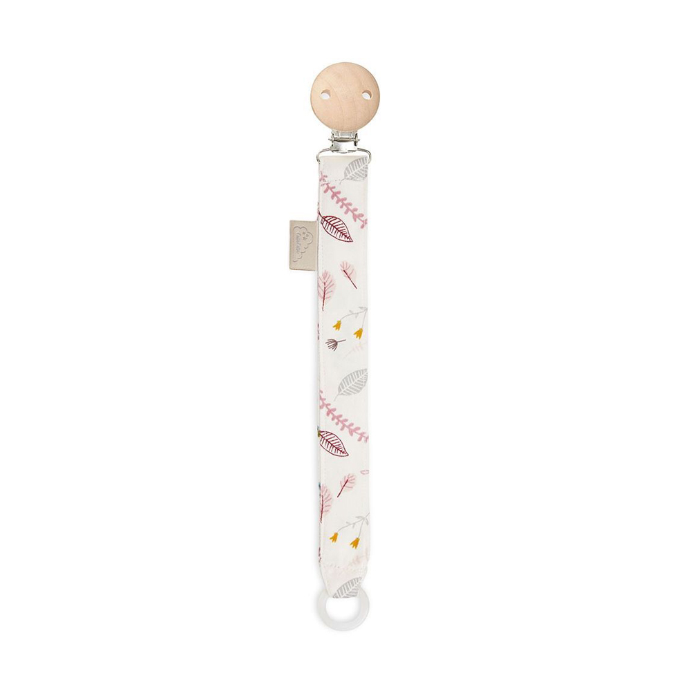 Attache tétine Pressed Leaves - Rose - Cam Cam