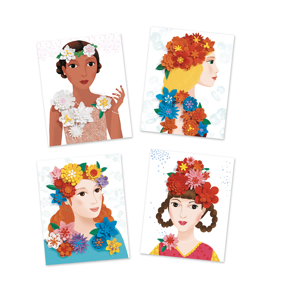 Activité Papier - Jeunes Filles en Fleurs - Djeco