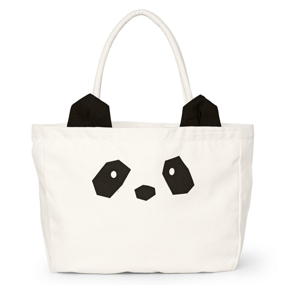 Tote Bag Panda Alberte sac en toile - Crème de la crème - Liewood